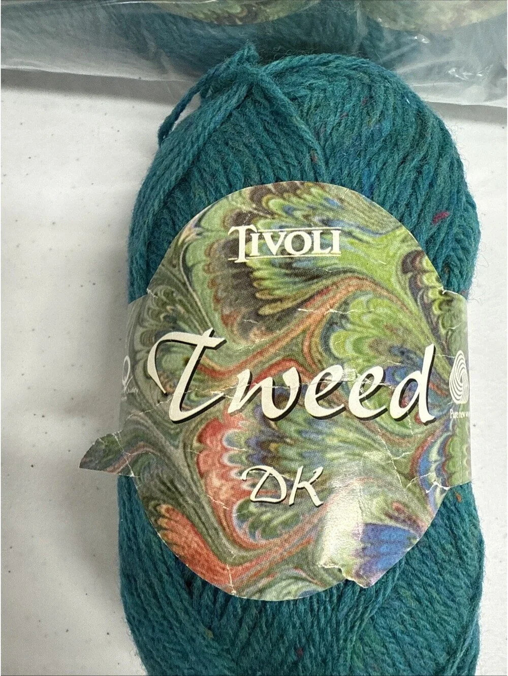 Tivoli ‘Tweed’ Yarn 100% Wool Made In Ireland Discont. 28 Skein Lot Shade 606